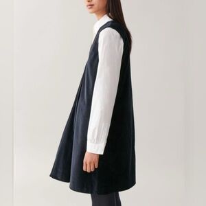 COS Womens Dress Velvet Sleeveless A Line Party Cocktail Holiday V Neck